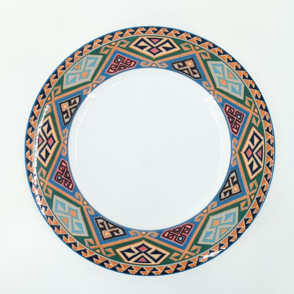 Christopher Stuart Optima La Brea China Chop Plate Southwest VTG FLAW